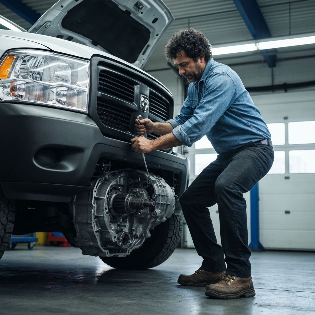 إصلاح قير دودج رام