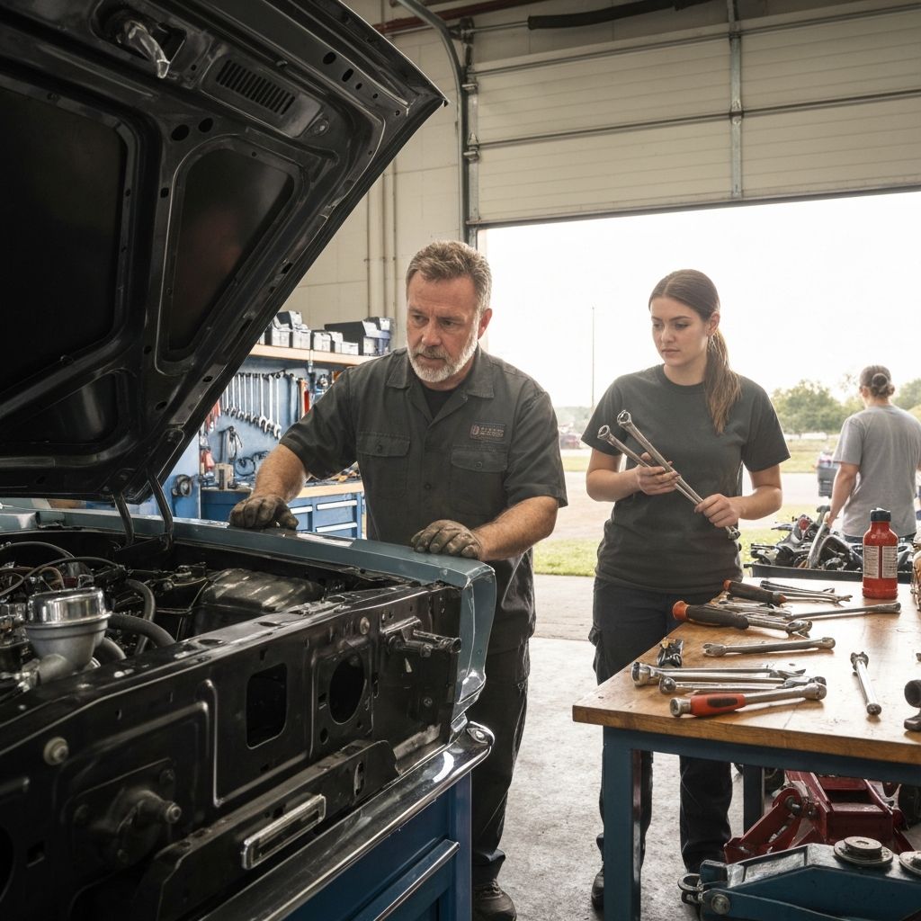 إصلاح محرك فورد موستانج